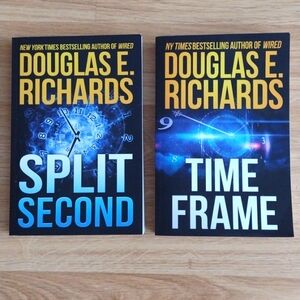 Split Second & Time Frame by Douglas E. Richards First Editions  Paperback New